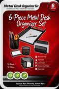 6Pc Metal Desk Organiser