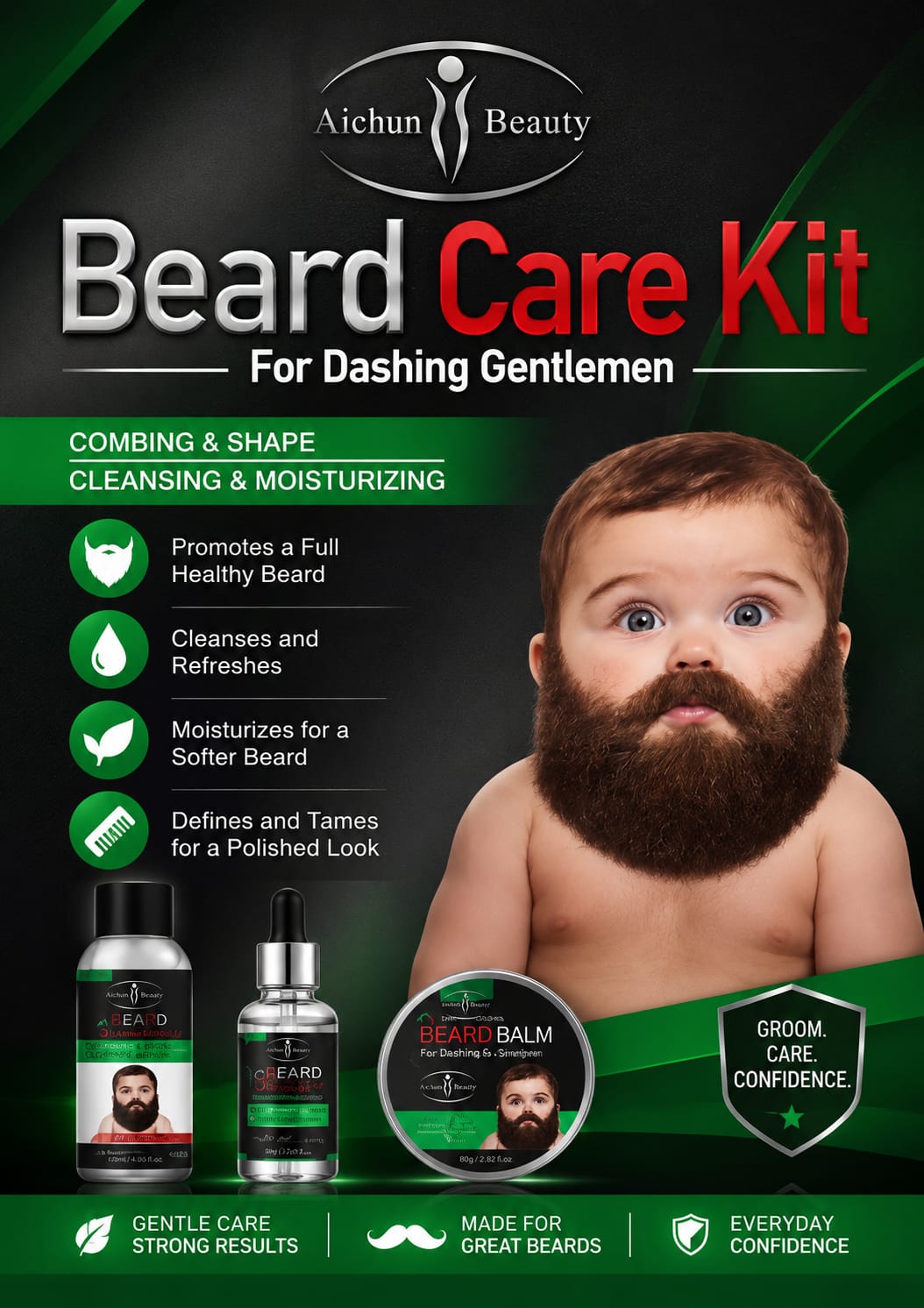 Aicham Beard Care Kit